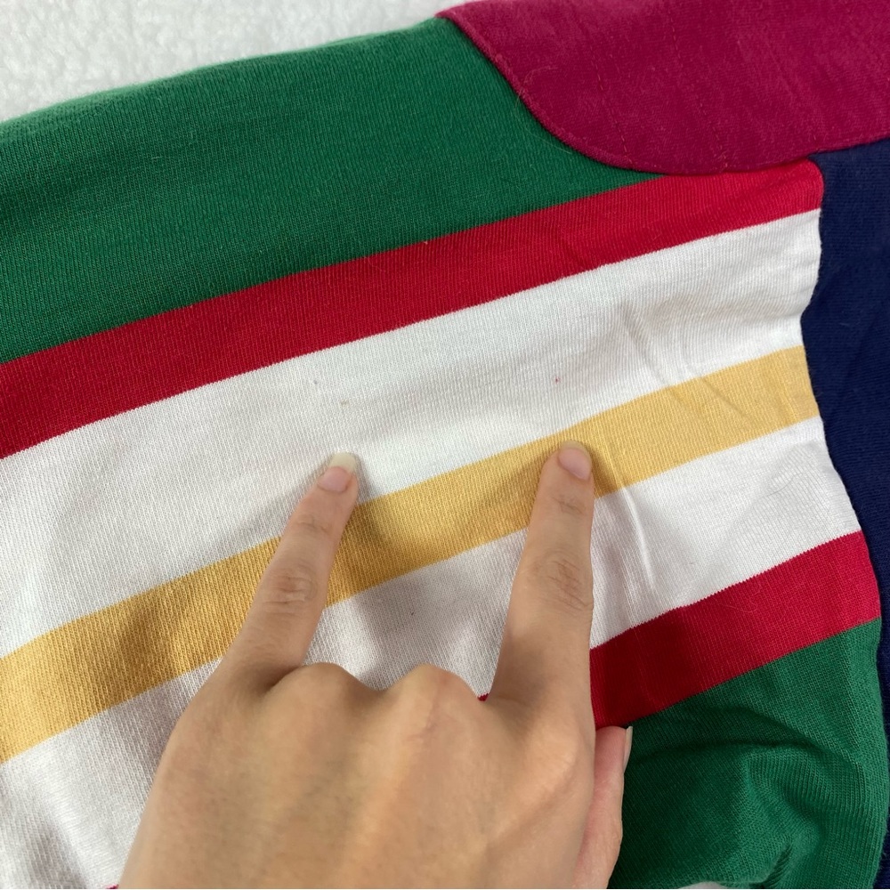 Chaps Ralph Lauren Vintage Patchwork Colorful 90s… - image 8